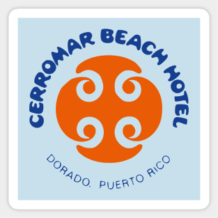 Vintage Puerto Rico Travel Sticker Cerromar Beach Hotel Dorado Puerto Rico Vintage Travel Retro Luggage Label Caribbean Resort Sticker